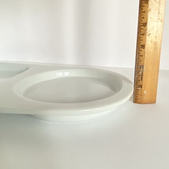 BIA Cordon Bleu Soup Sandwich Tray Brie Round Cheese Cracker White Serving Plate - Picture 7 of 8